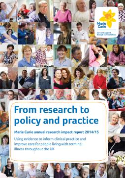 Cover, Research impact report 2014-15
