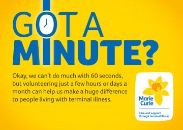 Got a minute?, Volunteer recruitment campaign